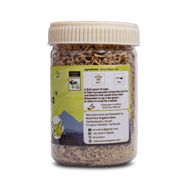 Amla Tea with Salt and Pepper - Immunity-Boosting Tea, Directly produced from our Farm - 75gm - Image 3